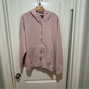 Eddie Bauer Women's size 2XL light Pink zip up hoodie. Two pockets. Great brand